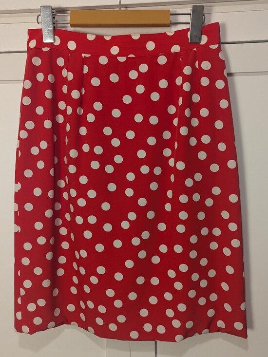 Rouie Dresses & Skirts - Rouie Bold Red Polka-Dot Skirt | Vintage Retro Pinup Classic |  Sz 6
